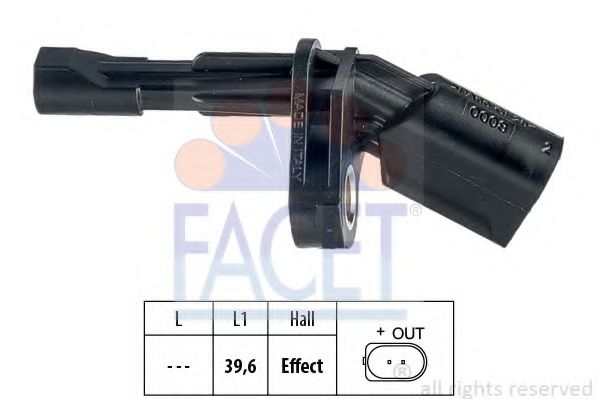 Датчик вращения колеса FACET 21.0008