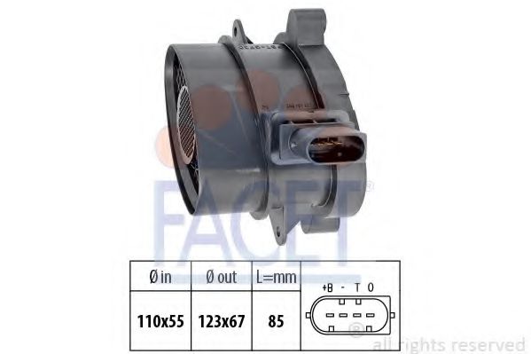 Расходомер (ДМРВ) FACET 10.1005