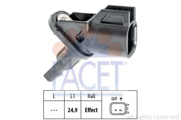 Датчик вращения колеса FACET 21.0005