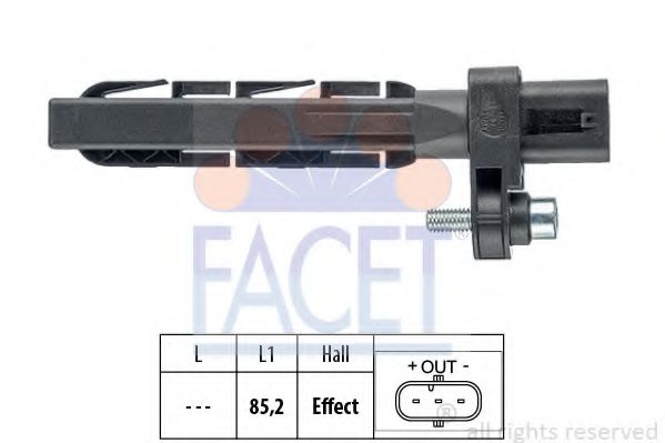 Датчик импульсов, маховик FACET 9.0758