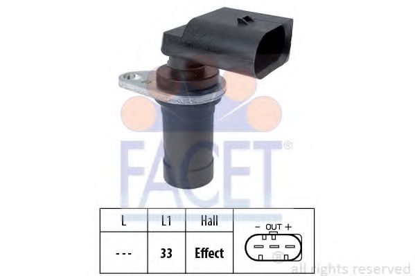 Датчик импульсов, маховик FACET 9.0472