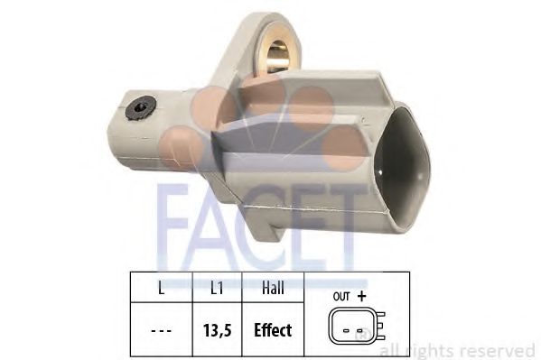Датчик вращения колеса FACET 21.0136