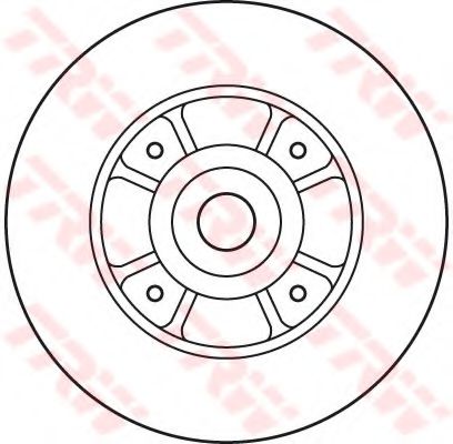 Тормозной диск TRW DF2706BS - Фото 1