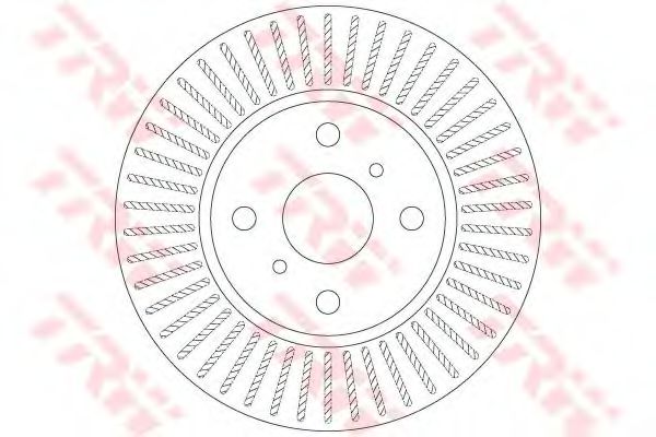 Тормозной диск TRW DF6225 - Фото 1