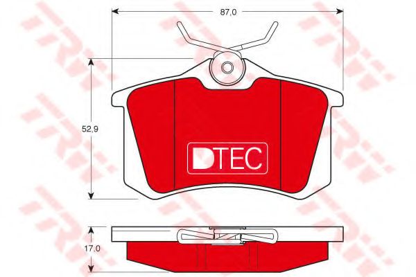 Тормозные колодки TRW GDB1330DTE DTEC COTEC