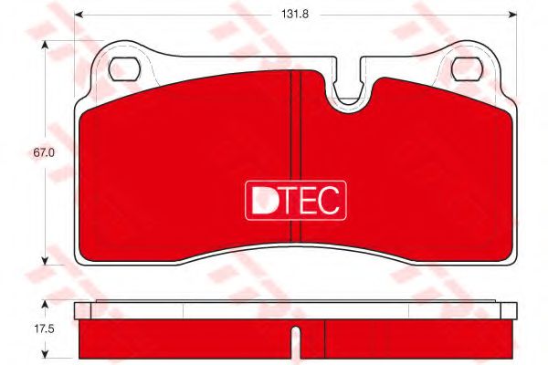 Тормозные колодки TRW GDB1816DTE