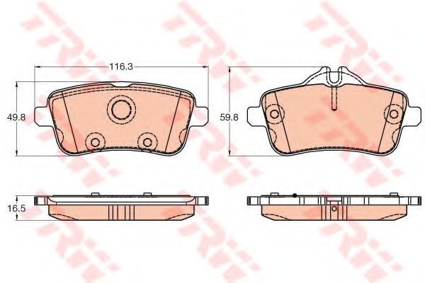 Тормозные колодки TRW GDB1947