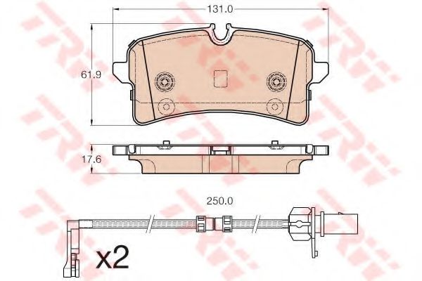 Гальмівні колодки TRW GDB1975