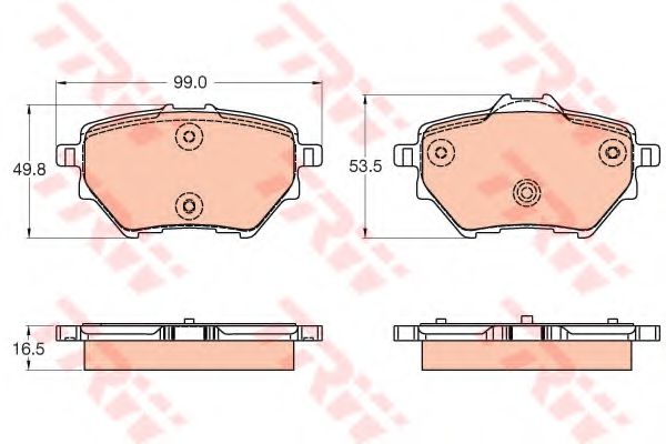 Тормозные колодки TRW GDB2036
