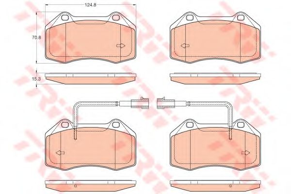 Тормозные колодки TRW GDB2045