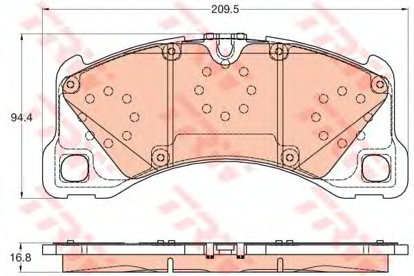 Тормозные колодки TRW GDB2052