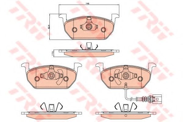 Гальмівні колодки TRW GDB2080