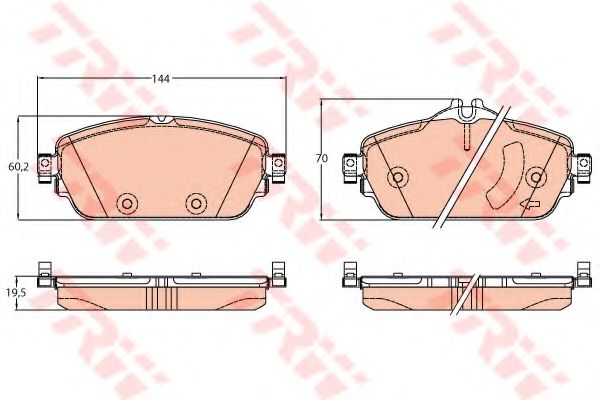 Тормозные колодки TRW GDB2093