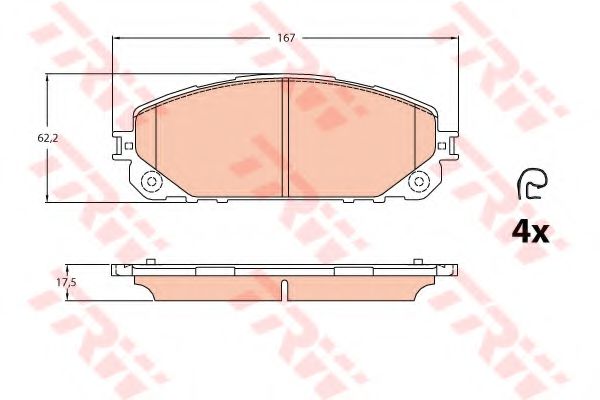 Тормозные колодки TRW GDB2094
