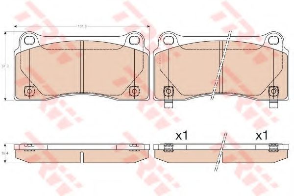Гальмівні колодки TRW GDB3573