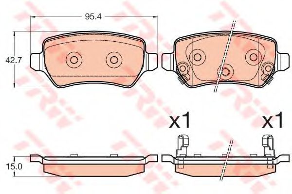 Тормозные колодки TRW GDB3585