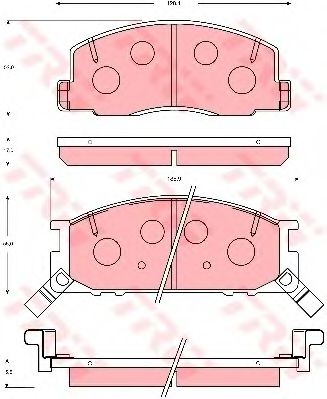 Тормозные колодки TRW GDB7056