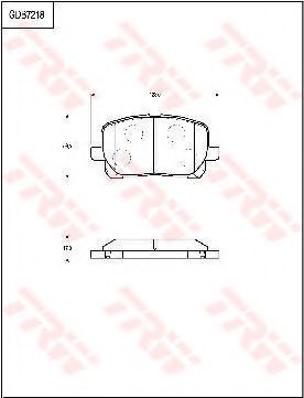 Тормозные колодки TRW GDB7218