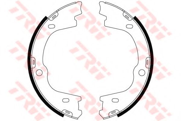 Тормозные колодки ручника TRW GS8803