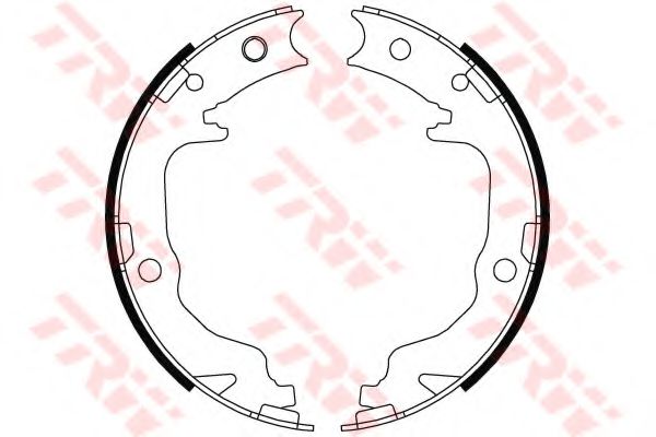 Тормозные колодки ручника TRW GS8804