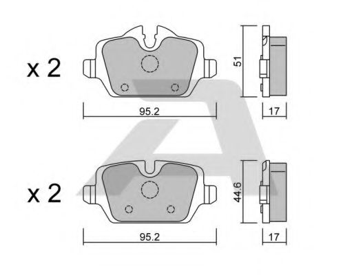 Тормозные колодки AISIN BPBM-2008