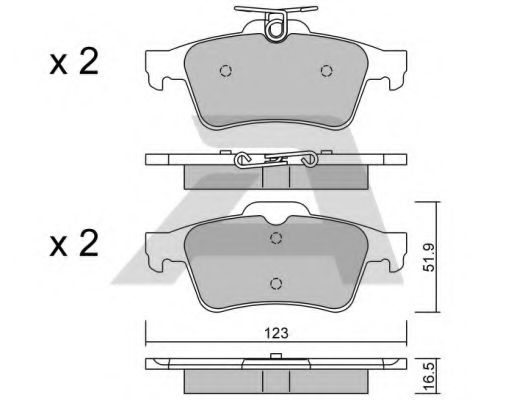Тормозные колодки AISIN BPCI-2002