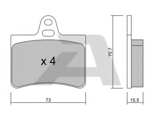 Тормозные колодки AISIN BPCI-2003