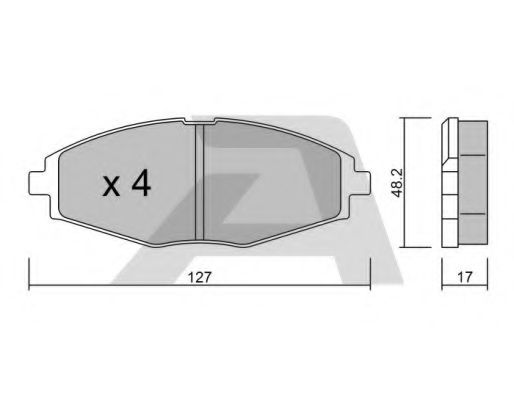Гальмівні колодки AISIN BPDO-1001