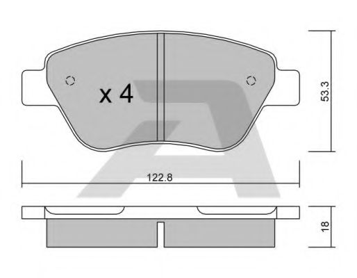 Тормозные колодки AISIN BPFI-1026