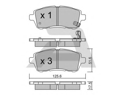 Тормозные колодки AISIN BPFO-1002