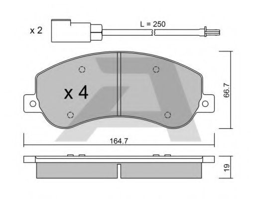 Тормозные колодки AISIN BPFO-1014