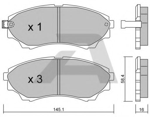 Тормозные колодки AISIN BPFO-1909