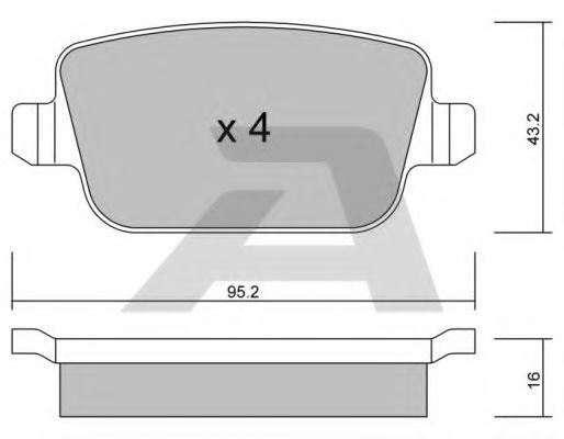 Тормозные колодки AISIN BPFO-2001