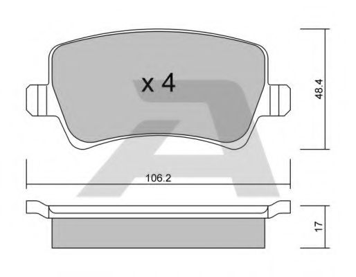 Тормозные колодки AISIN BPFO-2002
