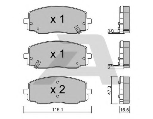 Тормозные колодки AISIN BPKI-1001