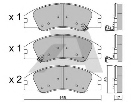 Тормозные колодки AISIN BPKI-1902