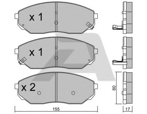 Тормозные колодки AISIN BPKI-1903