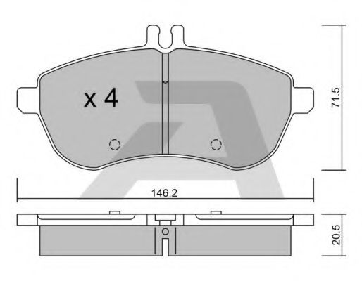 Гальмівні колодки AISIN BPMB-1002