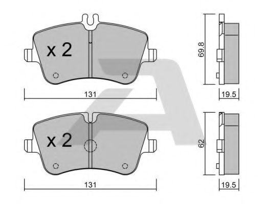Тормозные колодки AISIN BPMB-1007