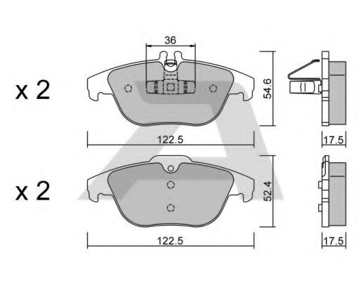 Тормозные колодки AISIN BPMB-2002