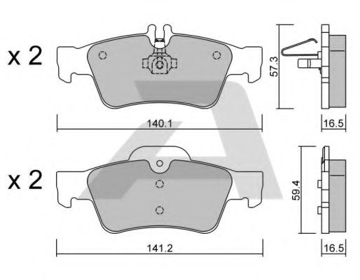 Тормозные колодки AISIN BPMB-2004