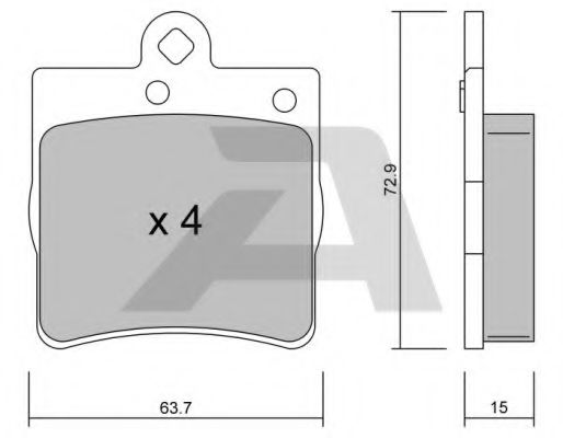 Тормозные колодки AISIN BPMB-2007