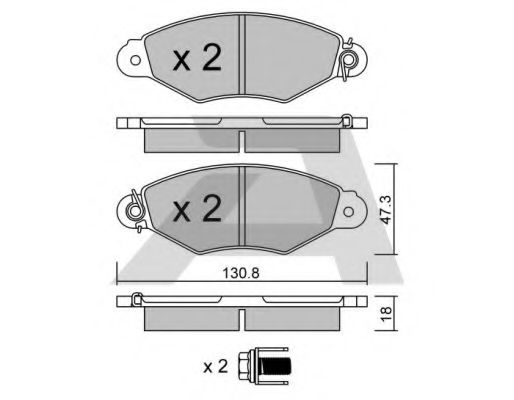 Тормозные колодки AISIN BPNI-1003
