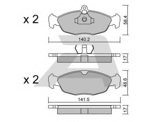 Тормозные колодки AISIN BPOP-1003