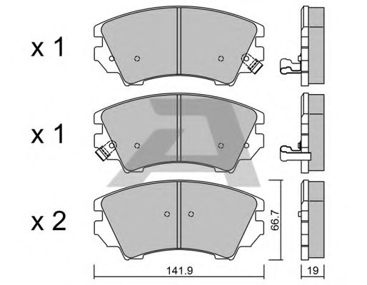 Тормозные колодки AISIN BPOP-1011