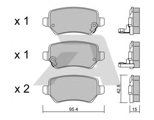 Тормозные колодки AISIN BPOP-2001