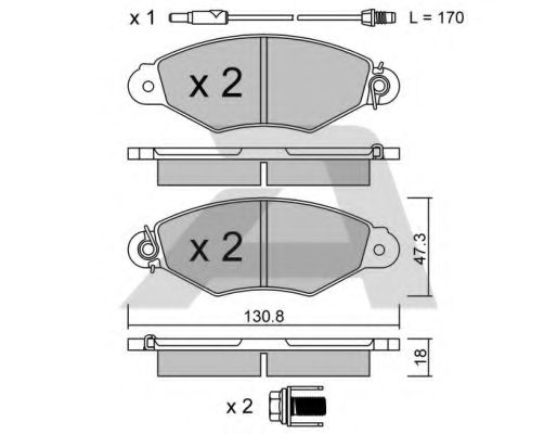 Тормозные колодки AISIN BPRE-1007