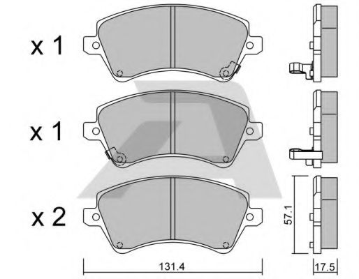 Тормозные колодки AISIN BPTO-1009