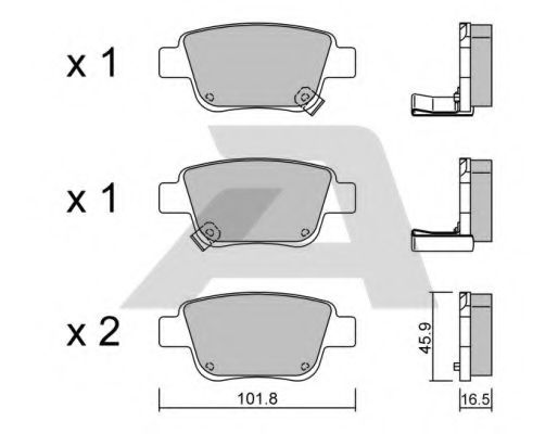 Тормозные колодки AISIN BPTO-2002