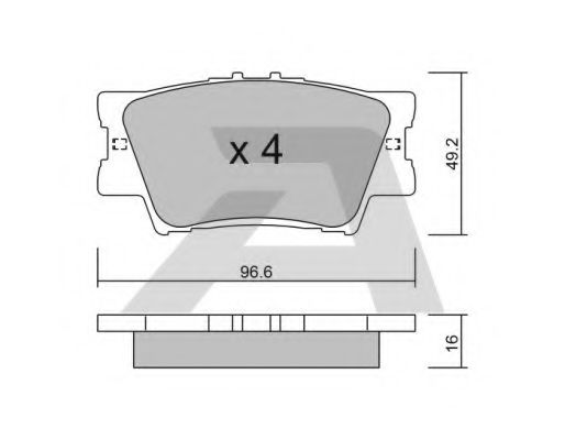 Тормозные колодки AISIN BPTO-2007